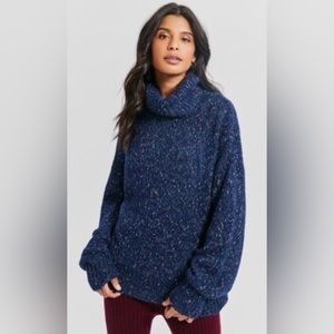 SomethingNavy Blue turtleneck sweater